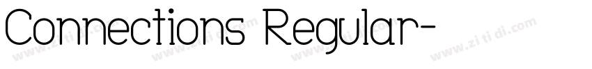 Connections Regular字体转换
